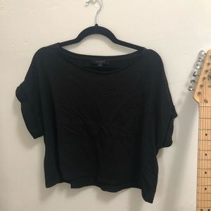 Allsaints Boxy Crop Tee Black